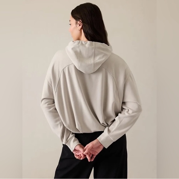 Athleta Seasoft Bubble Hem Cropped Hoodie Large - Picture 3 of 12